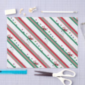 Santa & Snowman Christmas Stripes Tissuepapier (Craft)