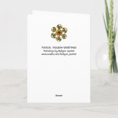 SANTA, SNOWMAN MUSICAL HOLIDAY CHRISTMAS GREETINGS FEESTDAGEN KAART (Achterkant)