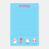 Santa Snowman Polar Beer Reindeer Post-it® Notes (Voorkant)