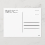 Santa Snowman Reindeer Mask Funny Peace Out 2020 Feestdagenkaart (Achterkant)