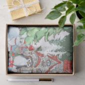 Santa Snowman Rendier Kerstmis Tissuepapier (Geschenk)