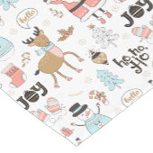 Santa, Snowman, rendierpatroon ID559 Korte Tafelloper (Hoek)