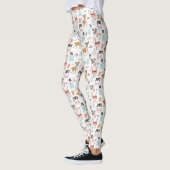 Santa, Snowman, rendierpatroon ID559 Leggings (Links)