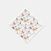 Santa, Snowman, rendierpatroon ID559 Servet (Hoek)