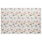 Santa, Snowman, rendierpatroon ID559 Stof (Fat Quarter)