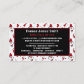 Santa & Snowman, Santa Claus Entertainer Visitekaartje (Achterkant)