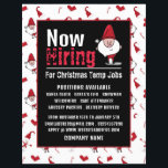 Santa & Snowman, Seizoensgebonden Recruitment Adve Flyer<br><div class="desc">Santa & Snowman,  seizoensgebonden rekrutering Adverteren flyers door de Visitekaartje Store.</div>