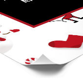 Santa & Snowman, Seizoensgebonden Recruitment Adve Perfect Poster (Hoek)