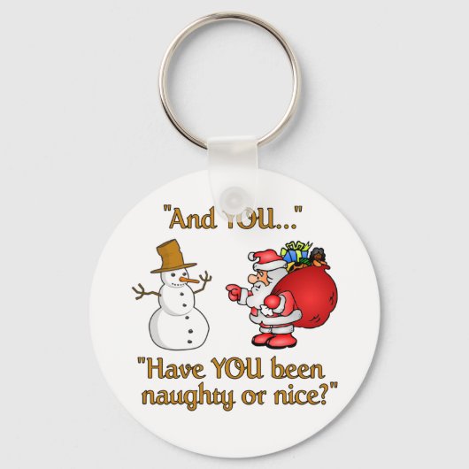 Santa & Snowman sleutelhanger (Voorkant)