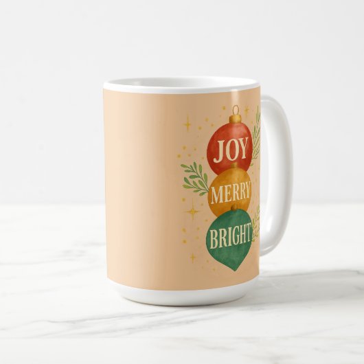 Santa & Snowman Winter Scene – Festive Holiday  Koffiemok (Voorkant rechts)