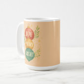 Santa & Snowman Winter Scene – Festive Holiday Koffiemok (Voorkant links)