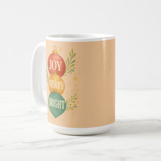 Santa & Snowman Winter Scene – Festive Holiday  Koffiemok (Voorkant links)