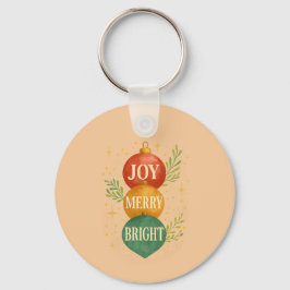 Santa & Snowman Winter Scene – Festive Holiday  Sleutelhanger