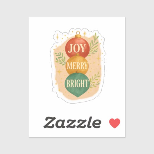 Santa & Snowman Winter Scene – Festive Holiday Sticker (Vel)