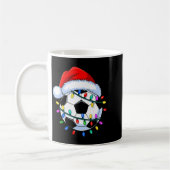 Santa Soccer Ball Christmas Soccer  Koffiemok (Links)