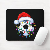 Santa Soccer Ball Christmas Soccer Muismat (Met muis)