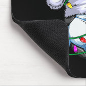 Santa Soccer Ball Srts Design- Christmas Soccer Pl Muismat (Hoek)