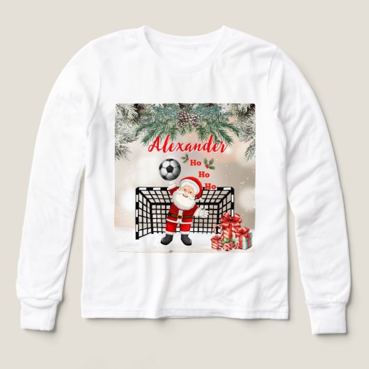 Santa Soccer Christmas Soccer Personalized (Voorkant)