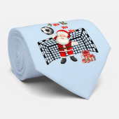 Santa Soccer Christmas Soccer Personalized Stropdas (Opgerold)