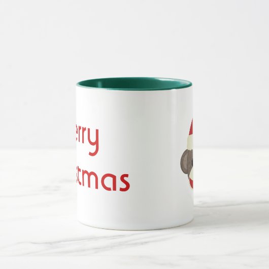 Santa Sock Monkey-kerstmok Mok (Midden)