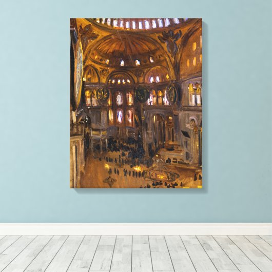 Santa Sofia | John Singer Sargent | Canvas Afdruk (Insitu (Houten vloer))