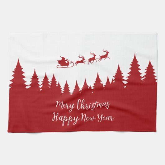 Santa sokken theedoek (Horizontaal)