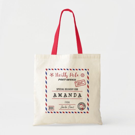 Santa Special Delivery voor kinderen Tote Bag (Voorkant)