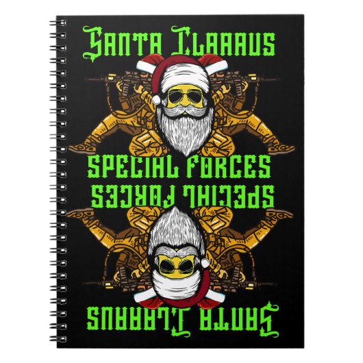 Santa, speciale eenheden, leger notitieboek (Voorkant)