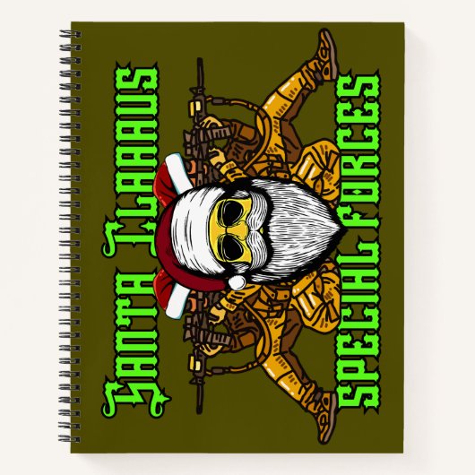 Santa, speciale eenheden, leger notitieboek (Voorkant)