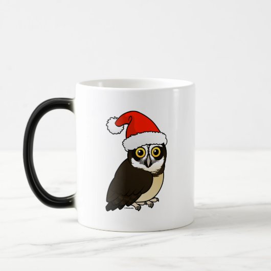 Santa Spectacled Owl Magische Mok (Links)