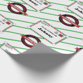 Santa Speelgoed Factory Special Delivery voor kind Cadeaupapier (Hoek)