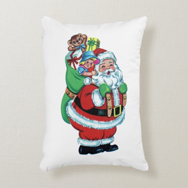  Santa & Speelgoed Sack Accent Pillow Kussen (Voorkant(Verticaal))