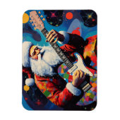 Santa speelt gitaar magneet (Verticaal)