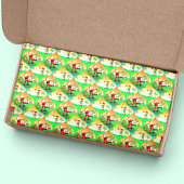 Santa Spelen Golf In Florida Kerst Ogee Tissuepapier