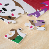 Santa Spike en Friends Animal Kerstmis. Legpuzzel (Zijkant)