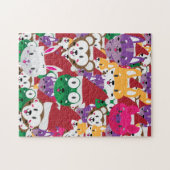 Santa Spike en Friends Animal Kerstmis. Legpuzzel (Horizontaal)