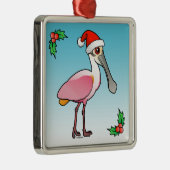 Santa Spoony Metalen Ornament (Rechts)