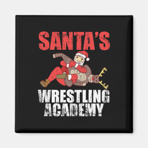 Santa Sport Worstelen Ring Vecht Wurg Tik Ontwerp Magneet