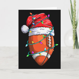 Santa sportontwerp voor mannen jongens Kerstmis vo Kaart