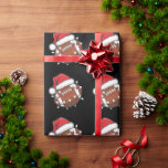 Santa Sports Christmas Amerikaans Football Lover Cadeaupapier<br><div class="desc">Santa Sports Mannen Boys Christmas Football Player</div>