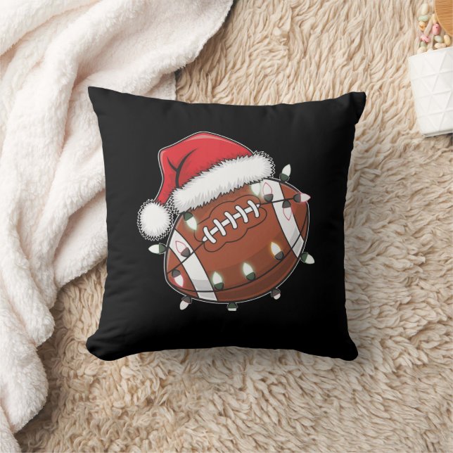 Santa Sports Christmas Amerikaans Football Lover Kussen (Deken)