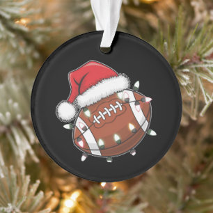 Santa Sports Mannen Boys Christmas Football Player Ornament