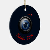 Santa Spy Camera Keramisch Ornament (Rechts)