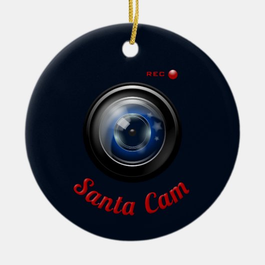 Santa Spy Camera Keramisch Ornament (Voorkant)