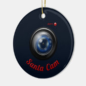 Santa Spy Camera Keramisch Ornament (Links)