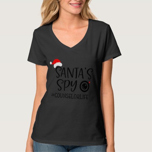 Santa Spy Counselor Lif T-shirt (Voorkant)