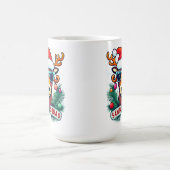 Santa Squad Cool Rendier met glazen Kerstmis Koffiemok (Center)