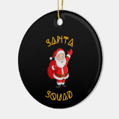 Santa Squad Keramisch Ornament (Links)