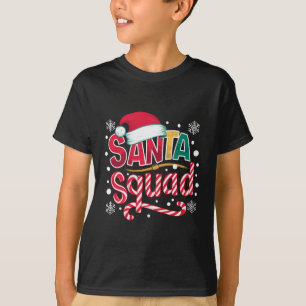 Santa Squad Kerstploeg Familie Matching Santa Crew T-shirt
