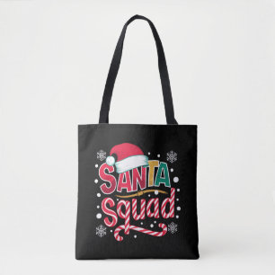 Santa Squad Kerstploeg Familie Matching Santa Crew Tote Bag